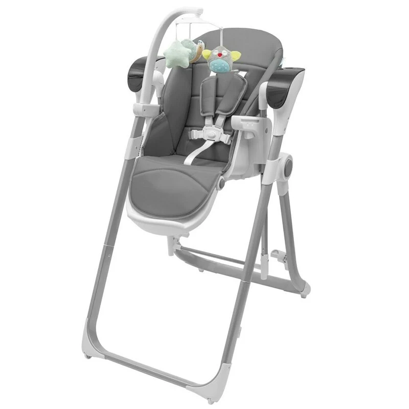 Scaun de masa 2 1, New Baby, Smart, Poate fi utilizat si ca leagan pentru copii, Cu telecomanda, Spatar reglabil 4 pozitii...