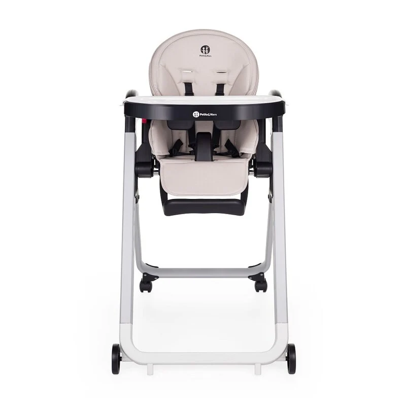 Scaun de masa, Petite&Mars, Tasty, Multifunctional, Pana la 15 kg, Reglabil pe inaltime 7 pozitii, Spatar reglabil pana la...