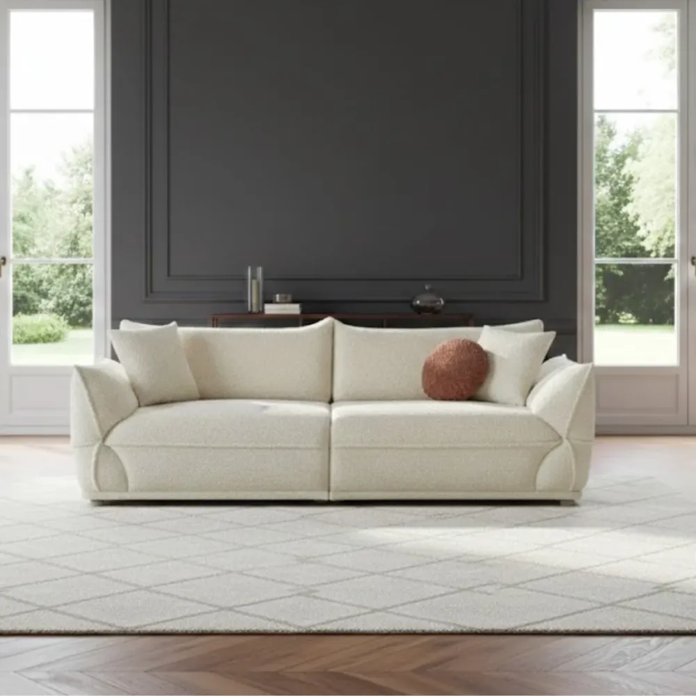 Canapea de 3 locuri Buclé Bosna – design modern, confort premium pentru living