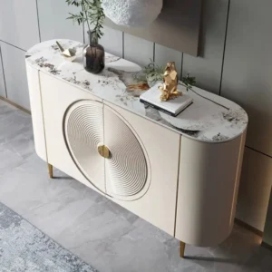 Comoda cu 2 Usi Luxury Line Suprem cu Blat din Marmura