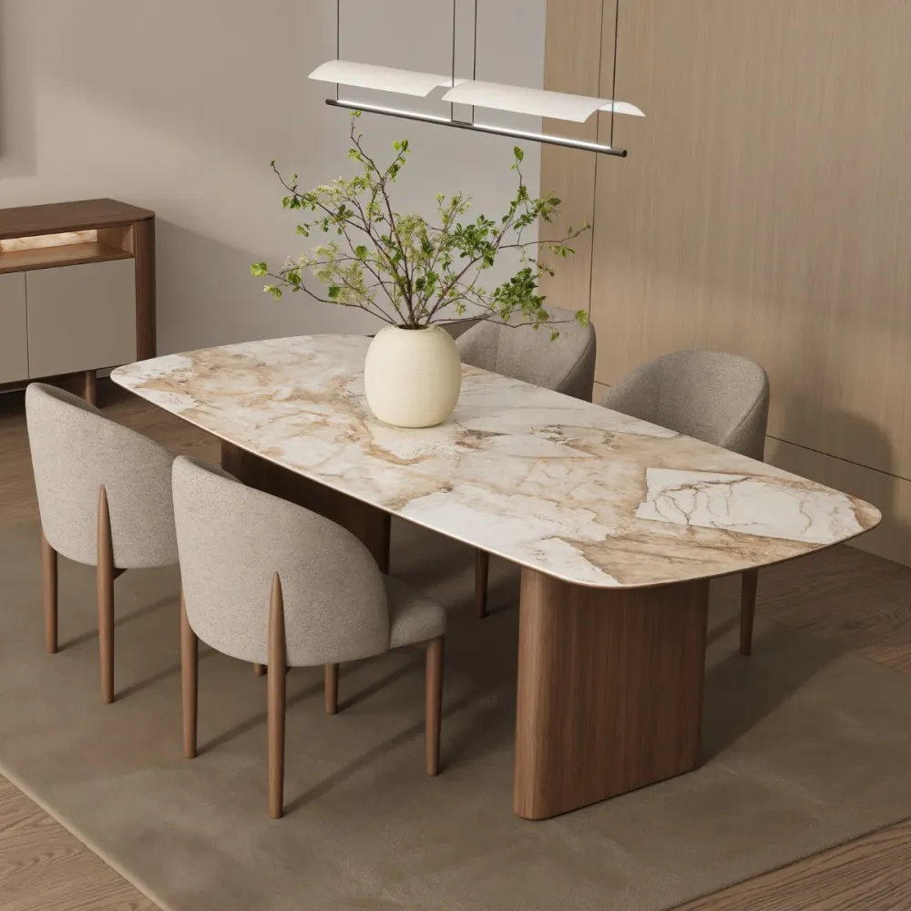 Masa de Dining Moderna, Destina cu blat ceramica