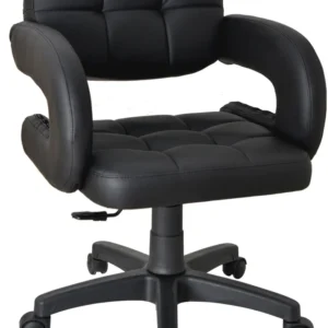 Scaun Birou Asi Home Bürocci Cappa - Black, Negru, 58 x110 x58cm