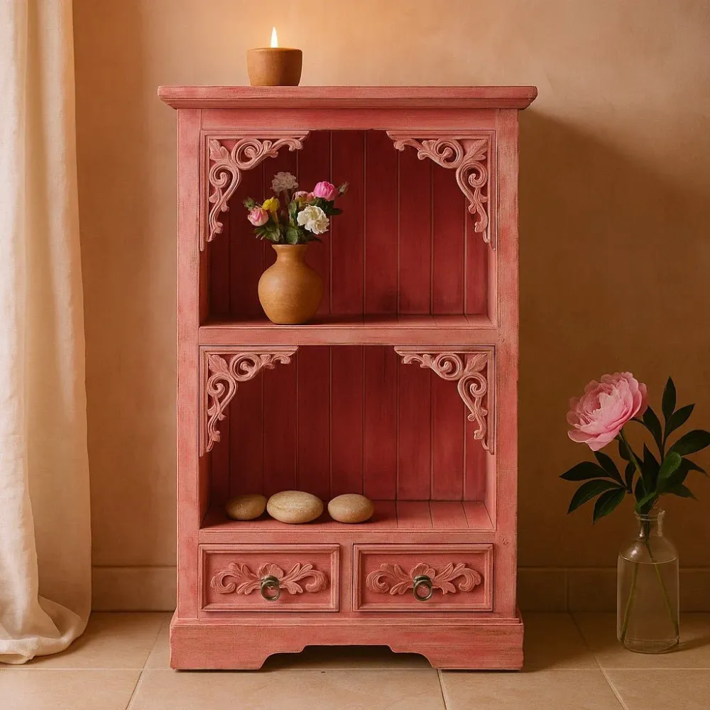 Dulap pentru baie, Albasia Pinkwash 66.7cm