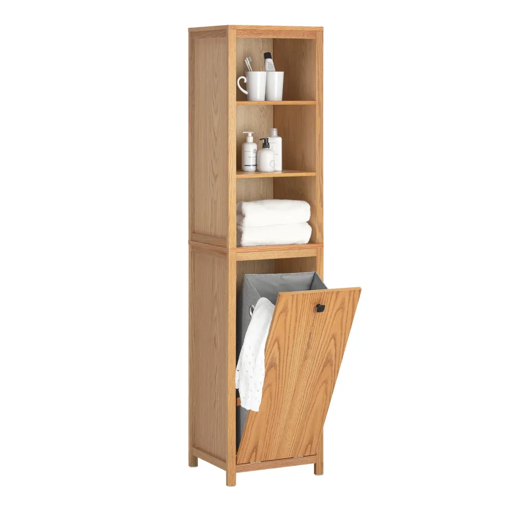 SoBuy Coloana baie cu suport lenjerie 40x35x172cm BZR95-N