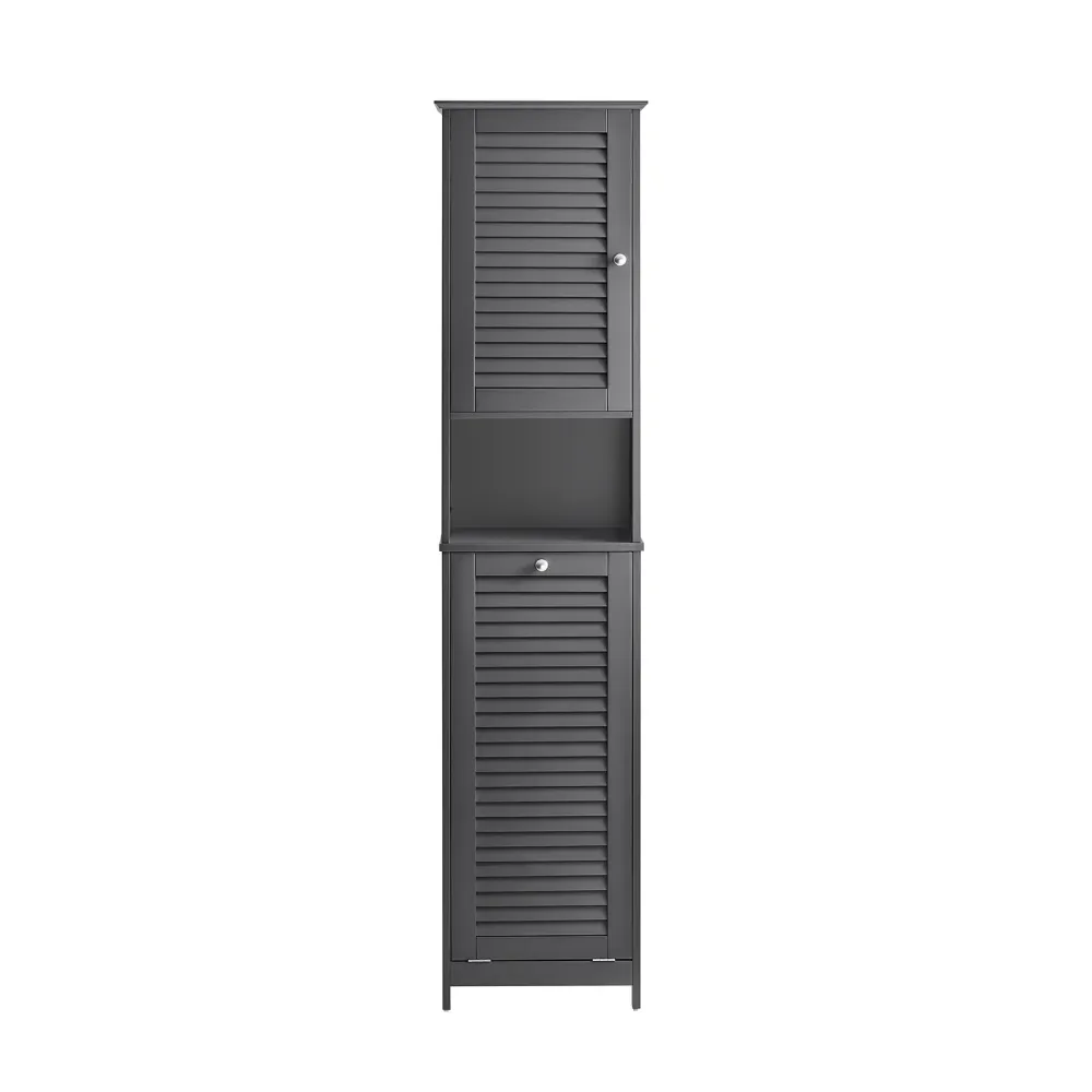 SoBuy Coloana baie cu suport lenjerie 40x38x170cm BZR124-DG
