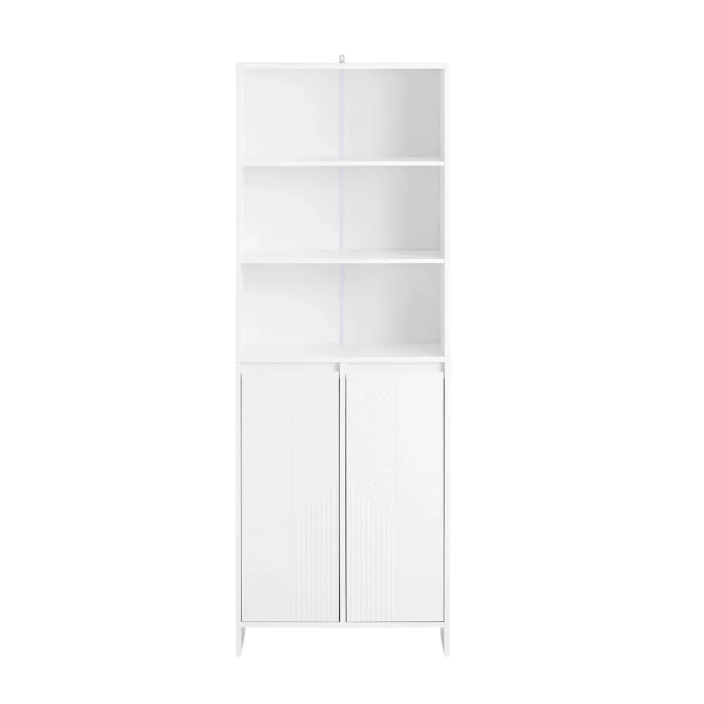 SoBuy Coloana baie cu suport lenjerie 60x30x170cm BZR155-W
