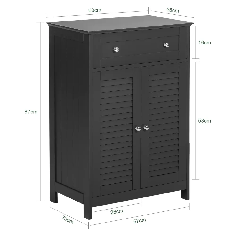 SoBuy Comodă 60x35x87cm FRG238-DG