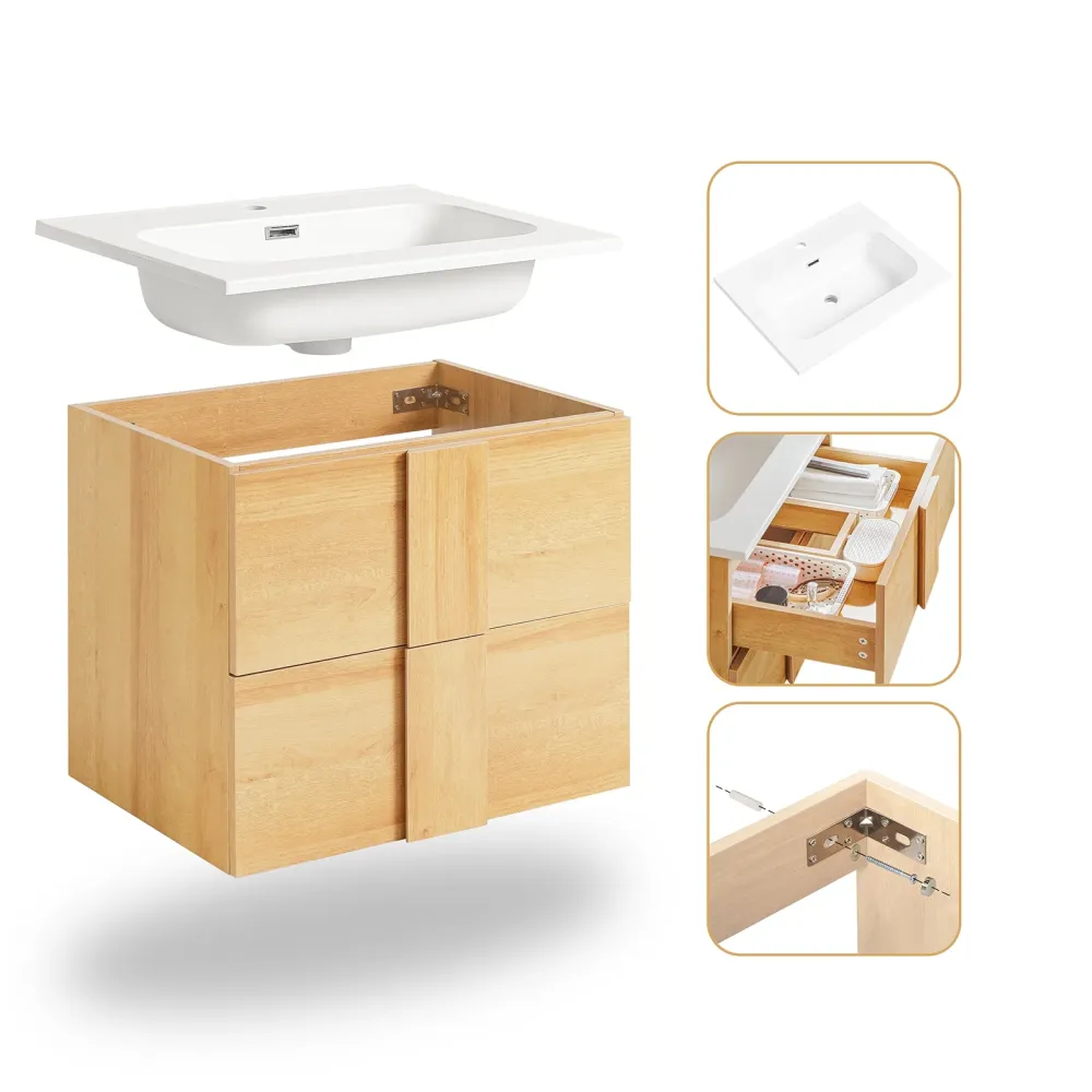 SoBuy Dulap de bază pentru lavoar 61x46x54cm BZR172-N