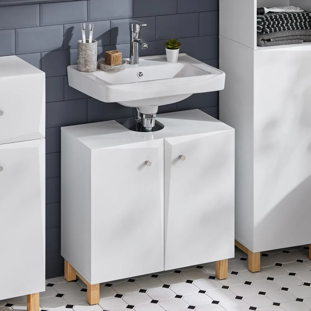 SoBuy Lavabo 60x30x60cm BZR92-W