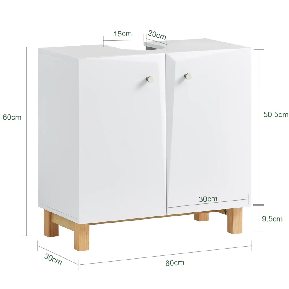 SoBuy Lavabo 60x30x60cm BZR92-W