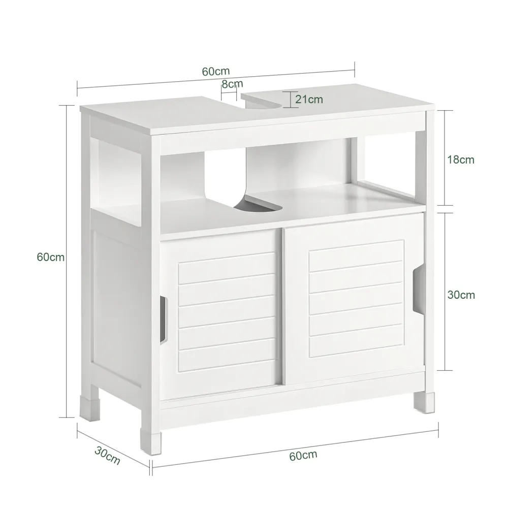 SoBuy Lavabo 60x30x60cm FRG128-W