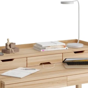 Organizator 3sertare birou stejar masiv , 120 cm lungime