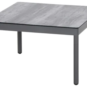 Masă de exterior SIENA GARDEN cu blat de sticla, 70x70 cm
