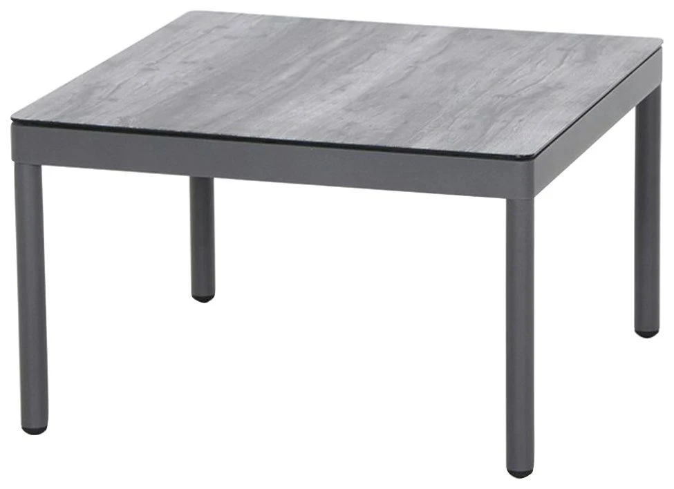 Masă grădină Siena Carim din aluminiu si sticla, 70x70 cm