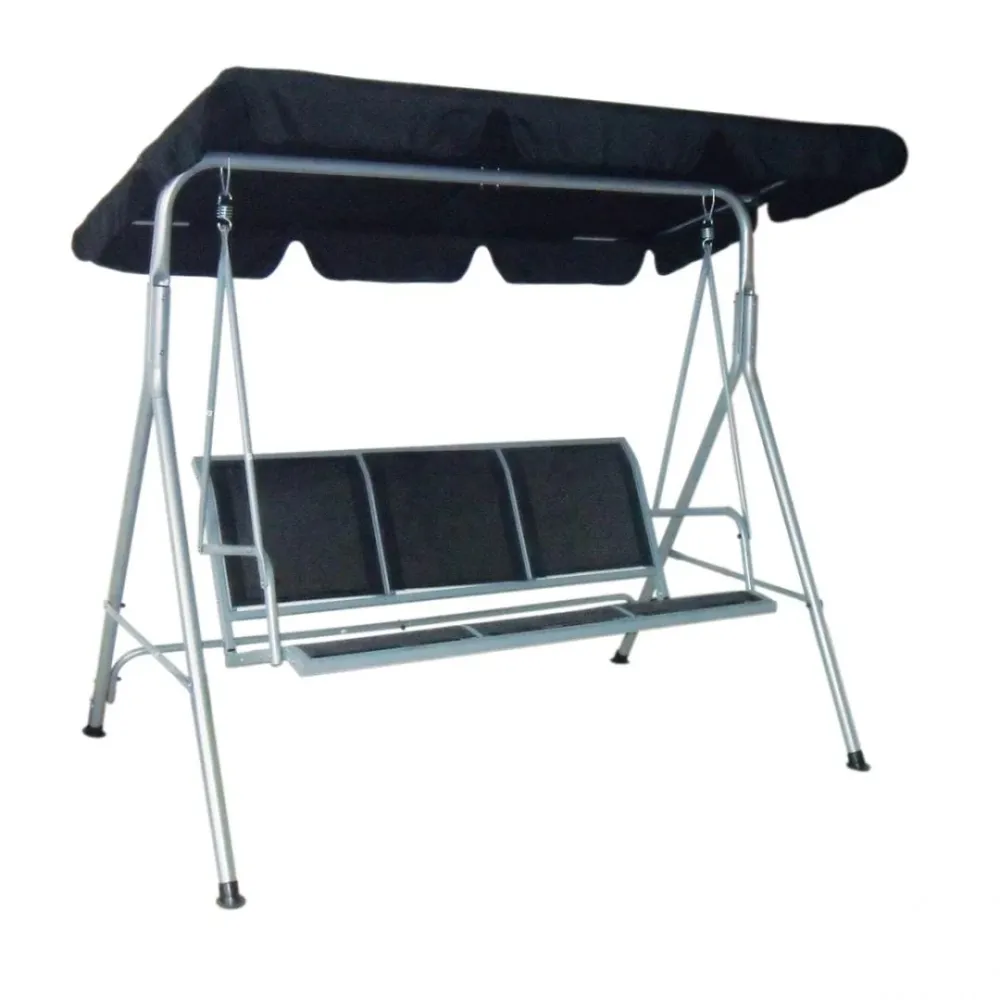 Balansoar Heinner STBL003 | 3 Locuri, 175x112x15cm, Negru