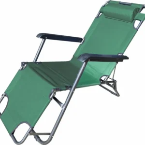 Sezlong Heinner DSZV003 | 153x60x79cm, Verde, Pliabil