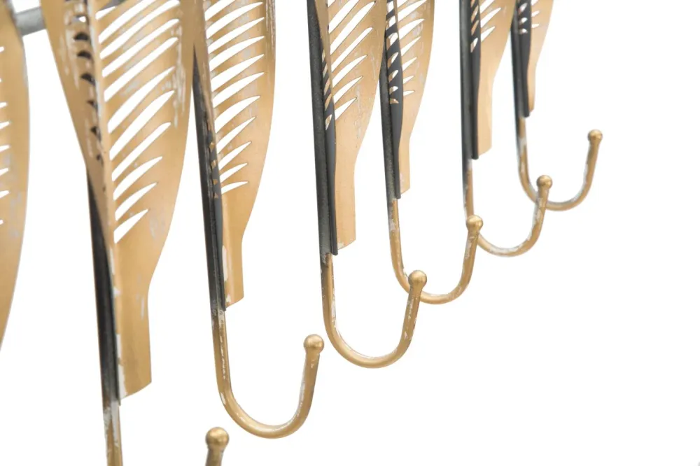 Cuier Mauro Ferretti Long Leaf 65X42,5X6 cm, Auriu