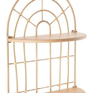 Raft de Perete Mauro Ferretti Arch Double 34,5X18X45,5 cm, Maro