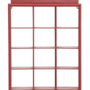 Raft de Perete Mauro Ferretti Telephone Box 52X15X120 cm, Rosu