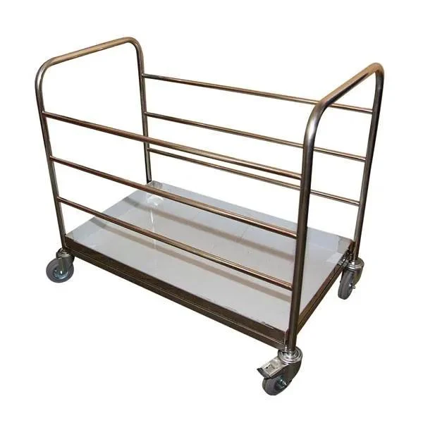Carucior din inox tip platforma, colectare rufe