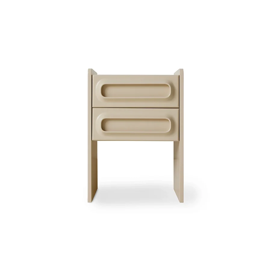 Noptiera crem din MDF Space HK Living