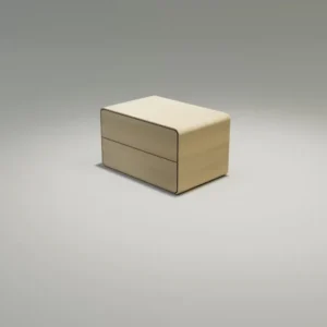 Noptiera lemn masiv stejar, 2 sertare, Kris 2