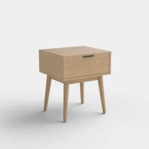 Noptiera de lemn cu un sertar Cassina, 45x40x53 cm