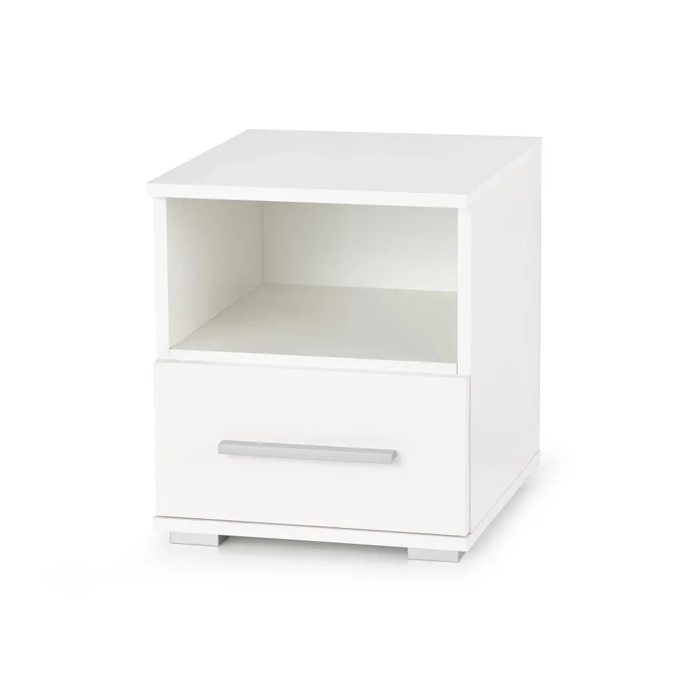Noptiere pat albe Lima SN1, 39X40X44 CM