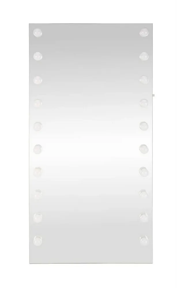 Oglinda PEARL, argintiu, cu iluminare LED, 87x170 cm