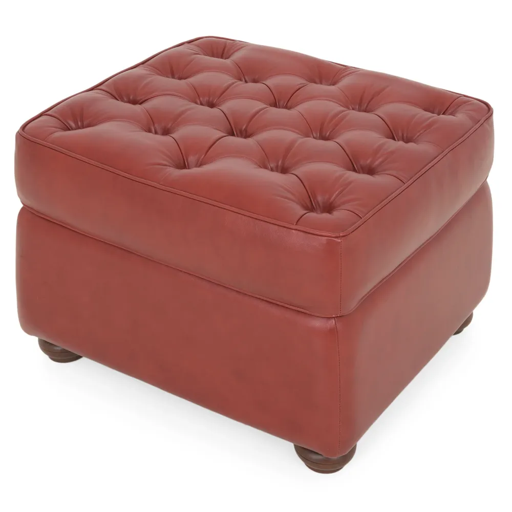 CHESTERFIELD Taburet, piele