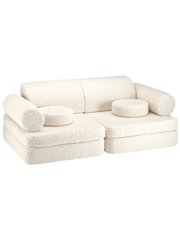 Wigiwama Canapea pentru copii Cream White