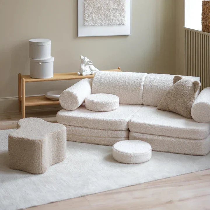 Wigiwama Canapea pentru copii Cream White
