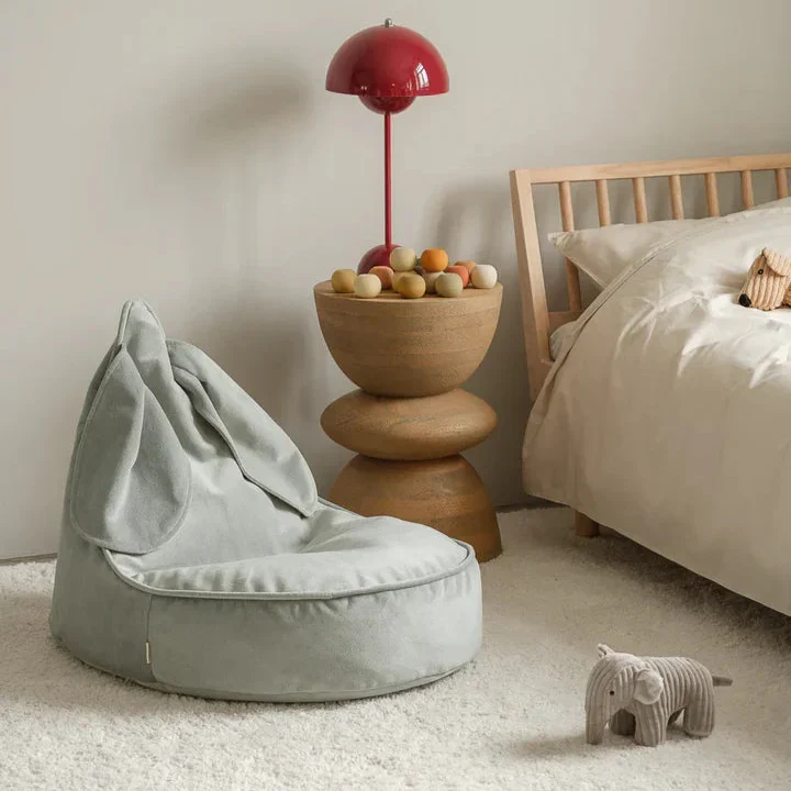 Wigiwama Puf pentru copii Misty Green Bunny