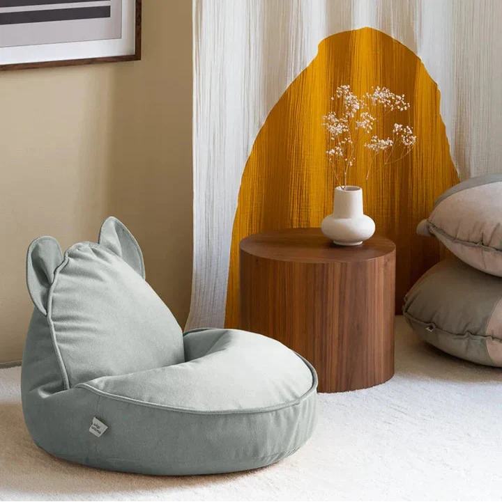 Wigiwama Puf pentru copii Misty Green Bear
