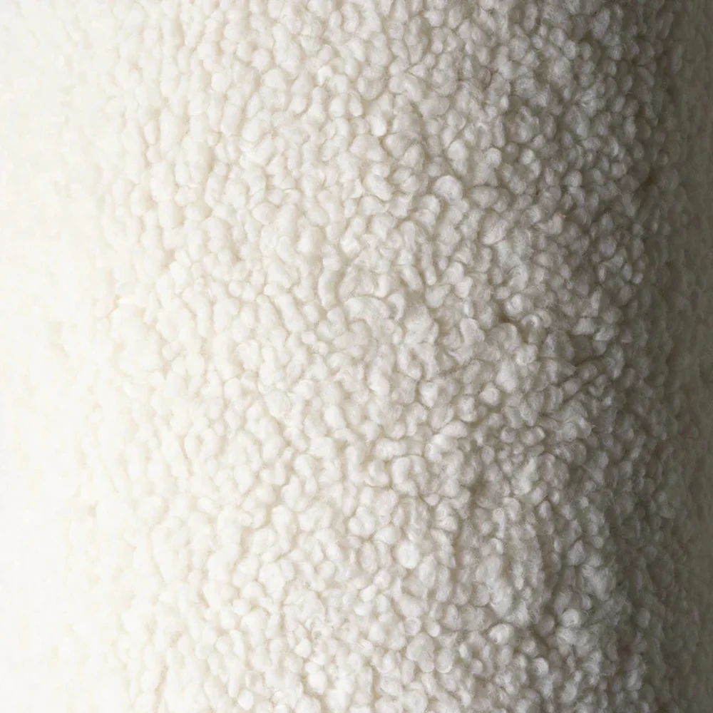 Wigiwama Puf de pluș pentru copii Cream White
