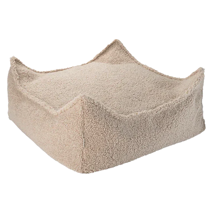 Wigiwama Square baby pouffe Ottoman Biscuit
