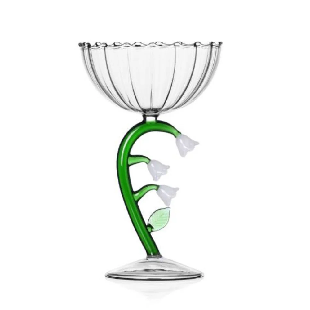 Cupa pentru sampanie, White Flower, Botanica - designer Alessandra Baldereschi - ICHENDORF