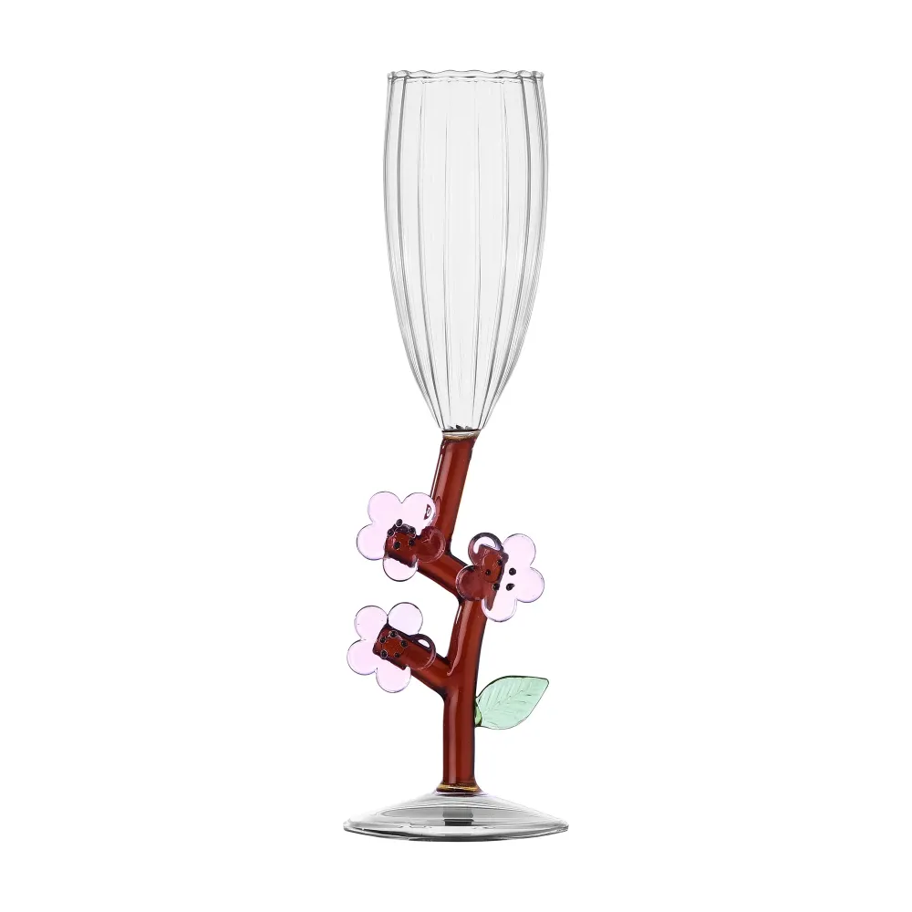 Pahar pentru sampanie, Peach Blossom, Botanica Alessandra Baldereschi - ICHENDORF