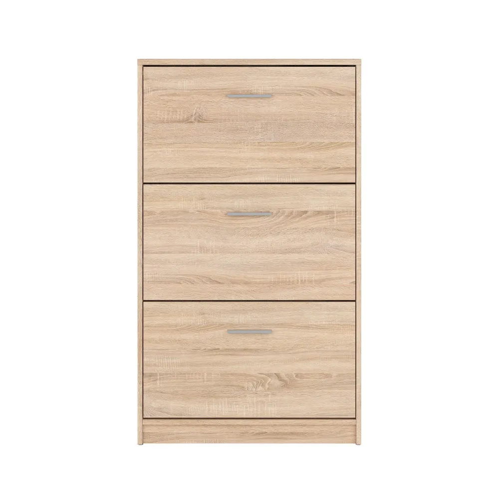 Dulap pantofi vertical cu 3 usi stejar sonoma NEPO PLUS, 70X17.5X120.5 cm