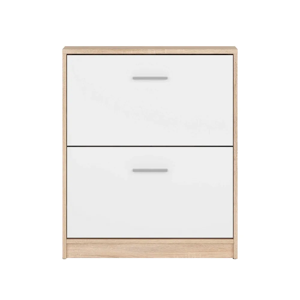 Dulap ptr pantofi stejar sonoma-alb NEPO PLUS, 70X27.5X84 cm