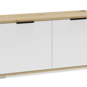 Pantofar CLIF ST-100, stejar artisan/alb, PAL laminat, 100x38x48 cm