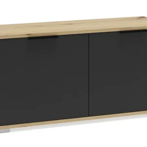 Pantofar CLIF ST-100, stejar artisan/gri antracit, PAL laminat, 100x38x48 cm