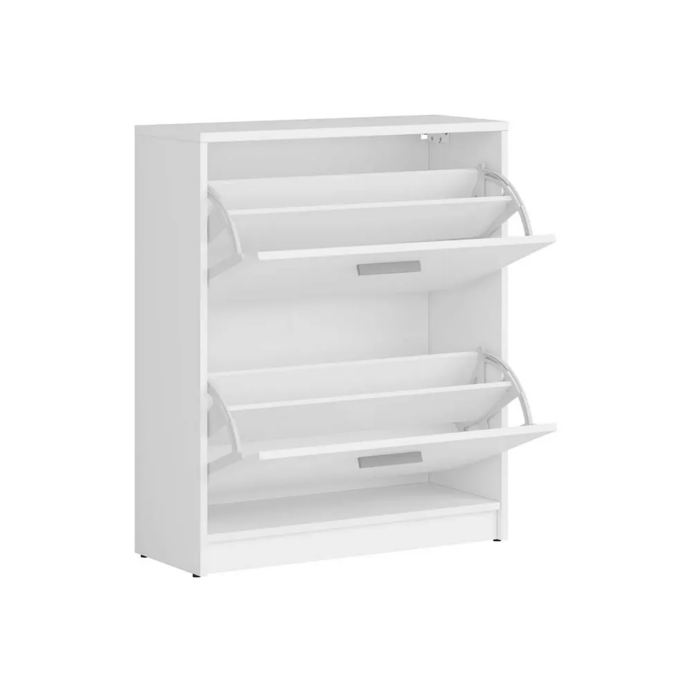 Pantofar NEPO PLUS, alb, PAL laminat, 70x28x84 cm