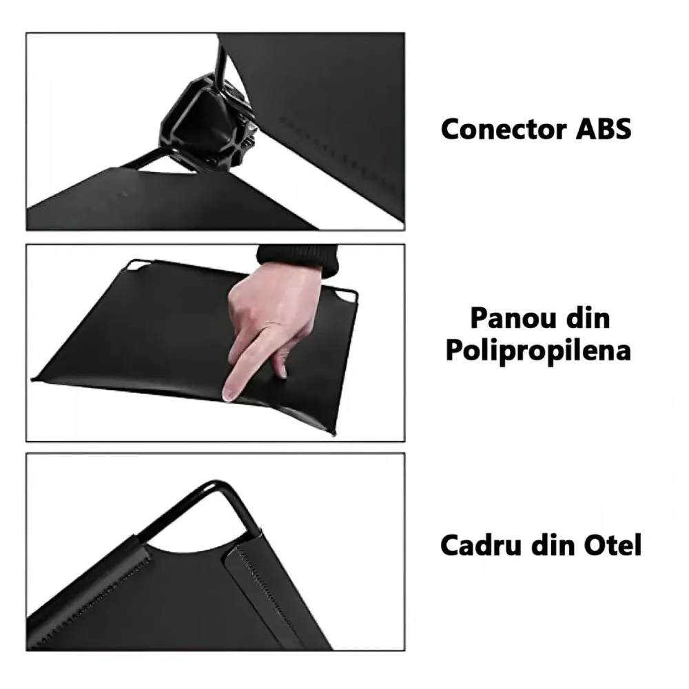 Pantofar Modular, 3 usi, Naimeed D7911, 32x42x125cm, Negru