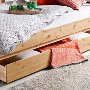 Sertar Aira pentru pat din lemn masiv de pin 186,5 cm lungime