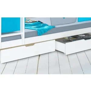 Sertar Hoppekids, alb (set, 2 bucati)