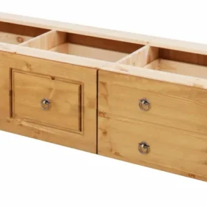 Sertar pentru pat Hugo din lemn de pin natur 199 cm lungime