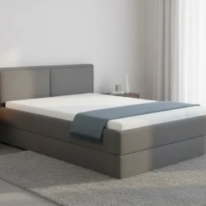 Cadru pat NEDIN 140x200, stofa clasica gri inchis - Maya 21