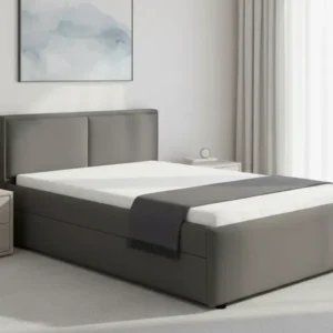 Cadru pat NEDIN 160x200, stofa clasica gri inchis - Maya 21