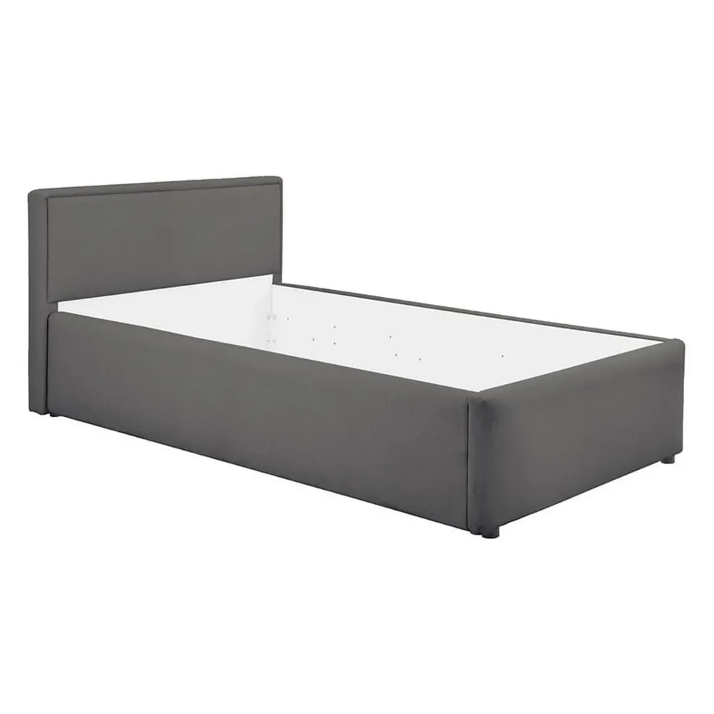 Cadru pat NEDIN 90x200, stofa clasica gri inchis - Maya 21